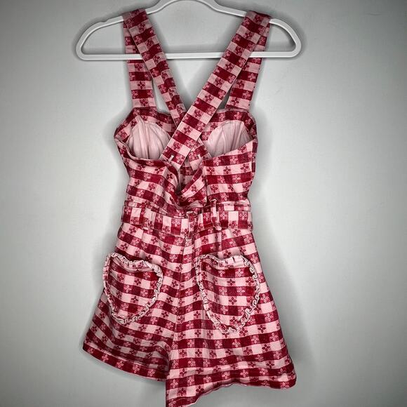 Rachel Antonoff Daisy Gingham Tablecloth Romper Size 2 - Picture 5 of 8